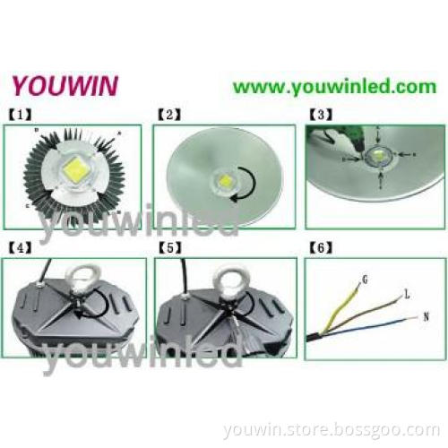 shenzhen factory meanwell driver bridgelux saa 30w high bay led light